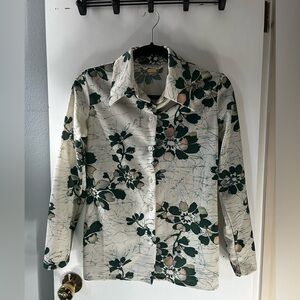 Vintage 1970s Polyester Button-up Blouse by NPC Fashions